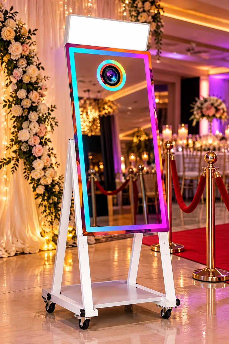 Magic Mirror Fotobox für Hochzeiten und Feiern in Ehingen – dekoratives Beispielbild